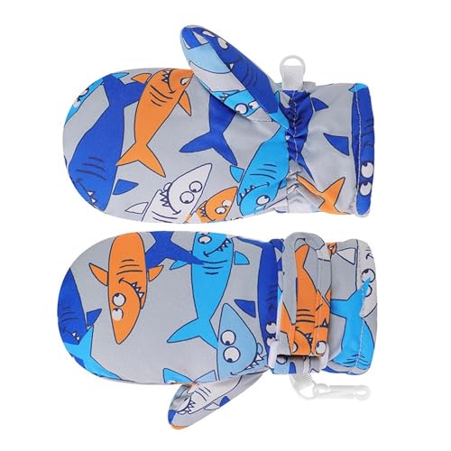 Csnbfiop Isolierte Skihandschuhe Für Kinder Cartoon Designs Winter Schneehandschuhe Thermo Fleece wasserdichte Handschuhe Paar Für Jungen Und Mädchen von Csnbfiop