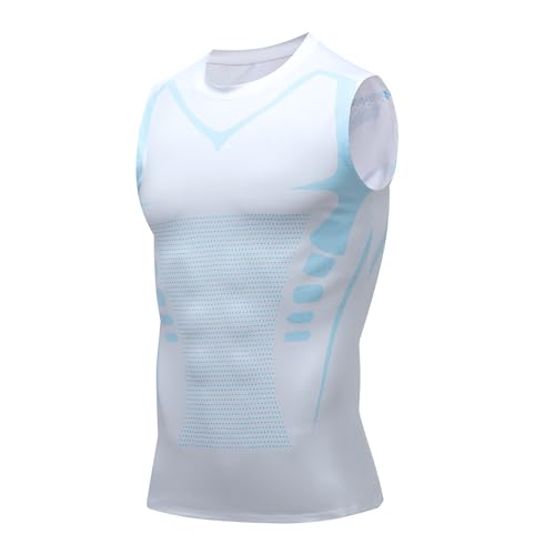 Csnbfiop Kompressionsshirt Tanktop Sportweste Body Shaper Ärmelloses Shirt Schnell Trocknendes Muskelshirt Enge Unterhemden von Csnbfiop