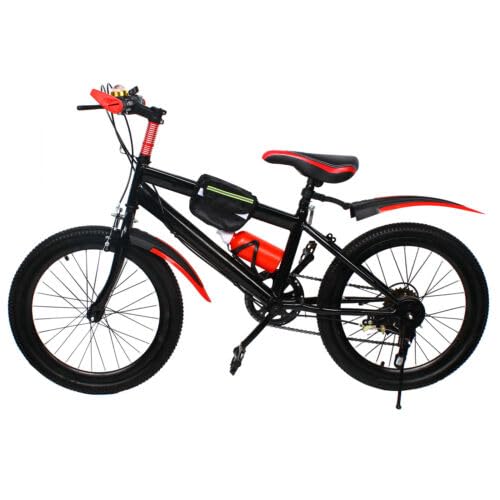 CuCummoo Mountainbike 20 Zoll Fahrrad Kinderfahrrad mit Kotflügeln 6 Gang Kohlenstoffstahl Fully MTB für Jungen&Mädchen, Mountainbike Rot Fahrradgeschenk für 125 cm bis 155 cm CuCummoo Mountainbike 20 Zoll Fahrrad Kinderfahrrad mit Kotflügeln 6 Gang Kohlenstoffstahl Fully MTB für Jungen&Mädchen, Mountainbike Rot Fahrradgeschenk für 125 cm bis 155 cm von CuCummoo