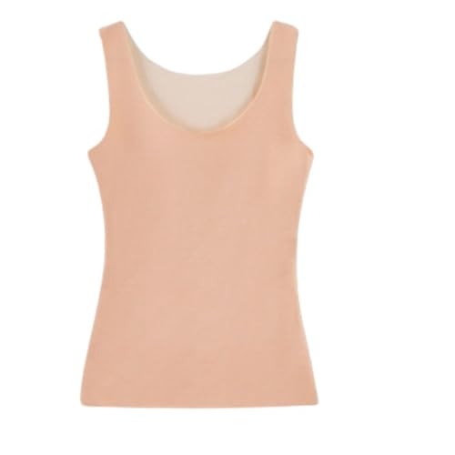 CuLtP Damen Unterhemd Aus Microfleece, Ärmellos, Thermo Unterwäsche, Oberteile, Damenunterwäsche, Thermo Tanktop, Leibchen, Thermo Shirts, Cami Top, Thermo Top Winter, Aprikose, S CuLtP Damen Unterhemd Aus Microfleece, Ärmellos, Thermo Unterwäsche, Oberteile, Damenunterwäsche, Thermo Tanktop, Leibchen, Thermo Shirts, Cami Top, Thermo Top Winter, Aprikose, S von CuLtP