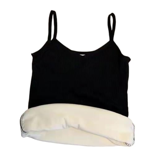 CuLtP Thermo Tanktop Für Damen, Mit Fleece Gefüttert, Cami Tanktop, Unterwäsche Tops, Ärmellose Damen Unterhemden, Thermo Shirts Für Damen, Schwarz, S CuLtP Thermo Tanktop Für Damen, Mit Fleece Gefüttert, Cami Tanktop, Unterwäsche Tops, Ärmellose Damen Unterhemden, Thermo Shirts Für Damen, Schwarz, S von CuLtP
