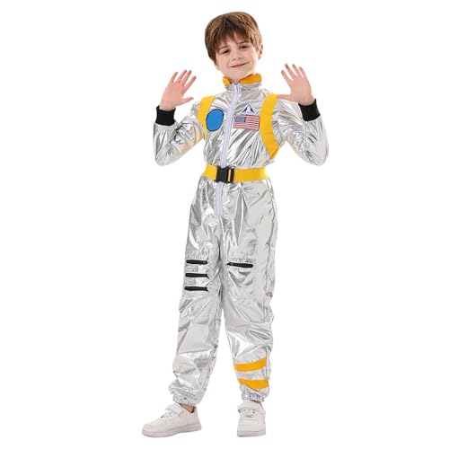 Kostüm Damen Fasching xxl, Fasching Kostüm Herren, Astronauten Kostüm Kinder Mädchen Jungen, Space Kostüm Karneval Kostüm Faschingskostüme Overall Astronaut Kostüm Familie Set Raumfahrer Weltall Kostü von Cubinest