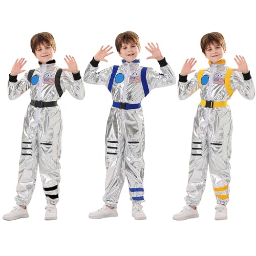 Männer Kostüm Fasching, Karneval Kostüm Herren, Astronauten Kostüm Kinder Weltall Kostüm 140 Faschingskostüme Astronaut Kostüm Overall Raumanzug Astronaut Kinderkostüm Mädchen Junge Kind Space Kostüm von Cubinest