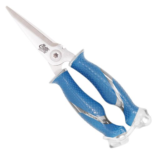 Cuda 18825 Anglerschere - rostfreier Stahl - titannitriert - Mikro Wellenschliff - Cutter - Kunststoff Griffe Cuda 18825 Anglerschere - rostfreier Stahl - titannitriert - Mikro Wellenschliff - Cutter - Kunststoff Griffe von Cuda