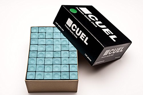 Cuel Billard-Kreide oder Snooker-Kreide Box mit 144 Stück Kreide, grün, mit guter Haltbarkeit und Haftung auf dem Leder Cuel Billard-Kreide oder Snooker-Kreide Box mit 144 Stück Kreide, grün, mit guter Haltbarkeit und Haftung auf dem Leder von CUEL