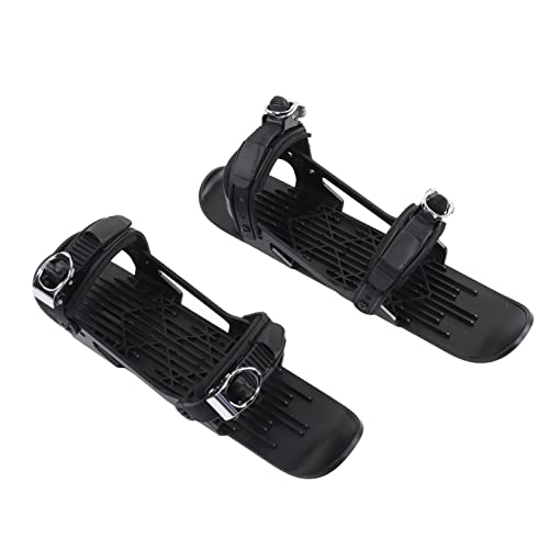 Culnflun Mini-Ski-Skates, tragbare, sichere, verstellbare Skischuhe, für Wintersportkinder (Schwarz.) von Culnflun