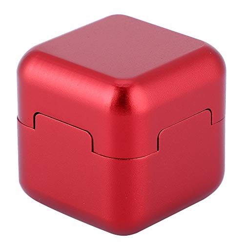 Culnflun Mini magnetischer Aluminium-Kreidehalter für Queue-Spitzen, tragbarer Billard-Pool-Kreideträger, Rot, Blau, Schwarz, 3,1 x 3,1 x 3,0 cm, 33 g (Red) von Culnflun