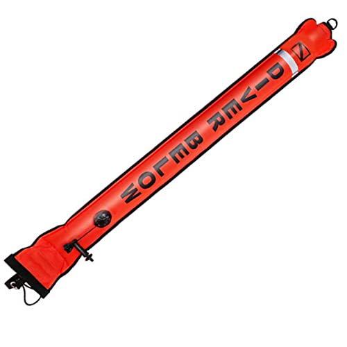 Cunlvyyds Oberflächenmarker Boje Diving Oberflächenmarker aufblasbares Tauchen für Sicherheit Unterwasser -Tauchen Schnorcheln orange 120 cm, Oberfläche von Cunlvyyds