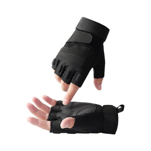 Cupimatch Fitness Handschuhe Herren Schwarz: Sporthandschuhe Herren Trainingshandschuhe Damen Anti Rutsch Atmungsaktive Fitnesshandschuhe für Krafttraining Kraftsport Training Gym von Cupimatch