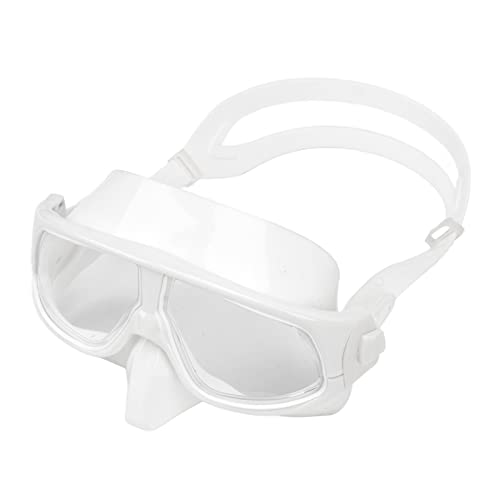 Cuque Tauchmaske, wasserdichte, Hochauflösende Taucherbrille, Stark Versiegelnder, Hochfester Gürtel für Erwachsene (Weiß) von Cuque