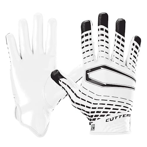 Cutters CG10560-90002-L REV 5.0 Receiver Handschuhe, Weiß, L von Cutters