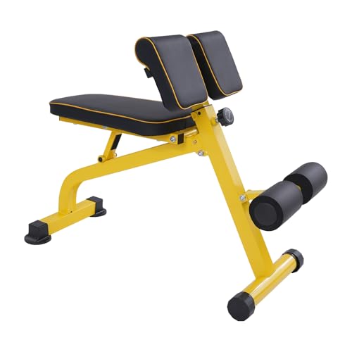 Hyperextension Rückentrainer, Bauch-/Rückentrainer, Hyperextensionsbank für Einen Gesunden Rücken, Rückenstrecker, Hantelbank Roman Chair Rückentrainer, bis 300 kg von Cutycaty