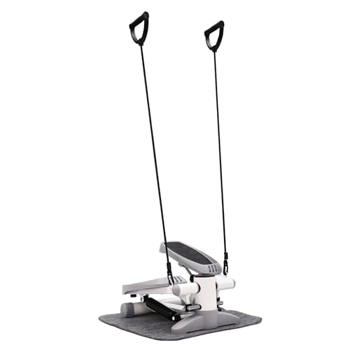 Stepper for Exercises, Stepper Treppenstepper Trainingsgerät mit Widerstandsbändern, Up-Down-Stepper mit Multifunktions LCD Display, Stair Stepper for Home Training, Stepper für zuhause 150kg (grau) Stepper for Exercises, Stepper Treppenstepper Trainingsgerät mit Widerstandsbändern, Up-Down-Stepper mit Multifunktions LCD Display, Stair Stepper for Home Training, Stepper für zuhause 150kg (grau) von Cutycaty
