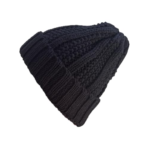 Beanie Damen Baumwolle Winter, Wintermütze Herren Damen, Warm Unisex Strickmützen Wintermützen Dick Winter Strick Bequem Elastisch Bündchen Mütze Atmungsaktiv Slouch Damenmütze Damenmützen von Cvanxluy