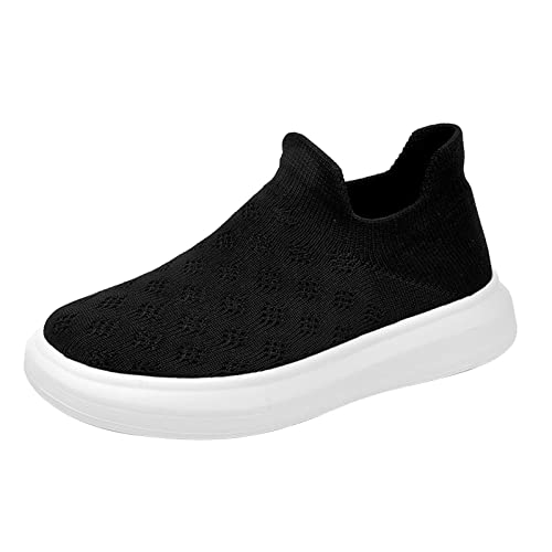 Hallenschuhe Kinder 33 Atmungsaktive Hallenturnschuhe Leichtgewichts Komfort Sportschuhe Laufschuhe Sport Sneaker Turnschuhe Weiß rutschfest Schuhe Tennisschuhe von Cvanxluy