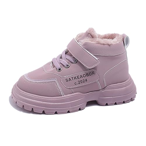 Hallenschuhe Kinder 34 Jungen, Unisex Kinder Winterschuhe 35 Warme Schneestiefel Schuhe Atmungsaktive Leichtes Hallenschuhe Turnschuhe Schwarz Kurze Sportschuhe Stiefel für Jungen und Mädchen von Cvanxluy