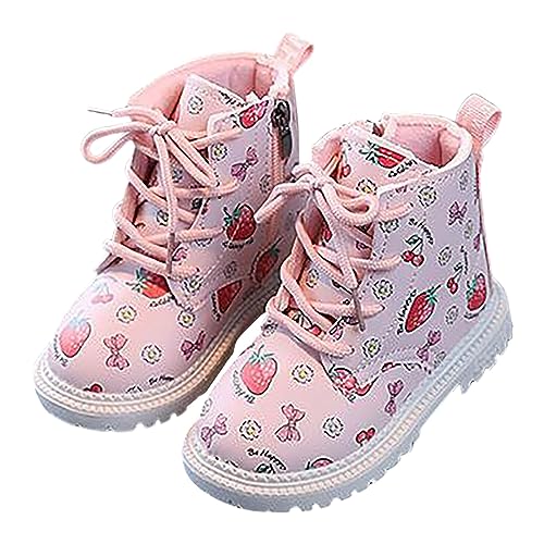 Kinder Winterschuhe Mädchen 35 Unisex Leicht Stiefel Wanderschuhe Schwarz Freizeit Schneestiefel Warm Winterstiefel Winter Bequeme Stiefeletten Gummistiefel von Cvanxluy