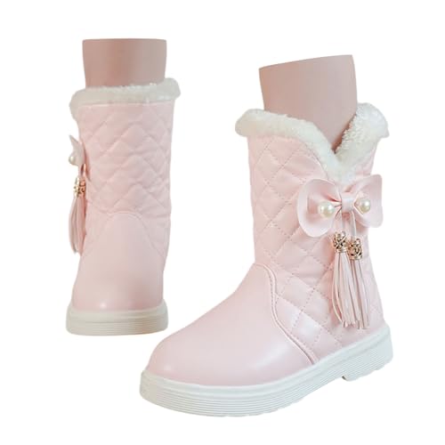 Meine Bestellung anzeigen, Schuhe Kinder Wasserdicht Mädchen Warm Kinderschuhe Stiefel Bequeme Wanderschuhe Boots rutschfest Gefütterte Thermostiefel Leicht Unisex Winterboots Barfussschuhe von Cvanxluy