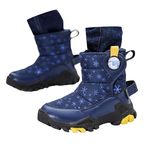 Meine bestellungen anzeigen, Winterschuhe Kinder 38 Junge Wasserdicht Warm Sportschuhe Schneestiefel rutschfest Schuhe Schwarz Freizeit Boots Stiefel Bequeme Winter Wanderschuhe Thermostiefel von Cvanxluy