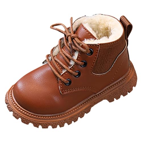 Schuhe Kinder 27 Warm Bequemer rutschfest Boots Gummistiefel Gefütterte Fitness Wanderschuhe Bequeme Kinderstiefel Winterschuhe Unisex Schwarz Kinderschuhe Stiefel von Cvanxluy