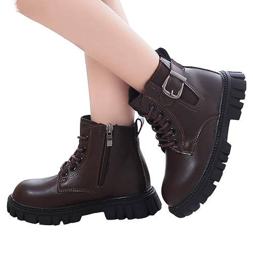 Schuhe Kinder Mädchen Winter Schwarz Wasserdicht Boots Winterstiefel Freizeit Gummistiefel Barfussschuhe Bequeme Bequemer Wanderschuhe Winterschuhe Unisex Thermostiefel Winterboots von Cvanxluy