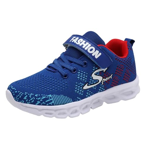 Sportschuhe Kinder Jungen Mädchen Turnschuhe Leicht Atmungsaktiv Laufschuhe Outdoor Ganzjahres Sneaker Unisex Hallenschuhe Mesh rutschfest Kinderschuhe Klettverschluss Freizeitschuhe Gr.28-40 von Cvanxluy