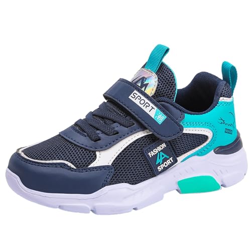 Sportschuhe Kinder Jungen Mädchen Turnschuhe Leicht Atmungsaktiv Laufschuhe Outdoor Ganzjahres Sneaker Unisex Hallenschuhe Mesh rutschfest Kinderschuhe Klettverschluss Freizeitschuhe Gr.28-40 von Cvanxluy