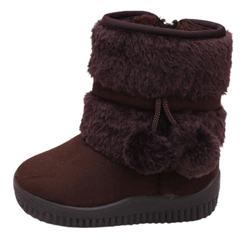 Winterschuhe Kinder 23 mädchen, Kinder Winterschuhe Jungen 25 Warm rutschfest Wanderschuhe Sportschuhe Bequeme Freizeit Gefütterte Schwarz Schneestiefel Kinderschuhe Bequemer Leicht Boots Schuhe von Cvanxluy