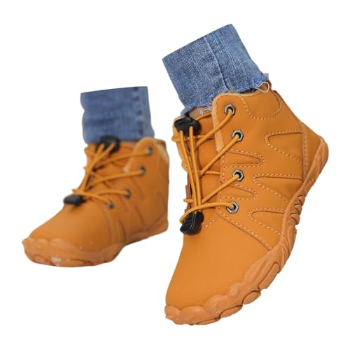 Winterschuhe Kinder 31 mädchen, Schuhe Kinder 27 Warm Freizeit Sportschuhe Kinderschuhe Schwarz Bequemer Kinderstiefel Unisex Gummistiefel Winterschuhe rutschfest Leicht Stiefeletten Winterboots von Cvanxluy