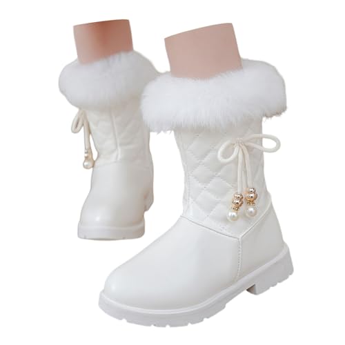 Winterschuhe Kinder 31 mädchen, Schuhe Kinder 35 Mädchen Schwarz Freizeit Wanderschuhe Bequeme Bequemer Thermostiefel Schneestiefel Gefütterte Unisex Winterboots Wasserdicht Leicht Boots Stiefel von Cvanxluy