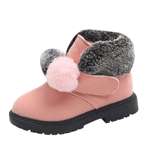 Winterschuhe mädchen 33 schwarz, Schuhe Kinder Wasserdicht 21 Unisex Wanderschuhe Schneestiefel Warm Schwarz Boots Winterschuhe Winter Barfussschuhe Winterstiefel Bequeme Gefütterte Kinderstiefel von Cvanxluy