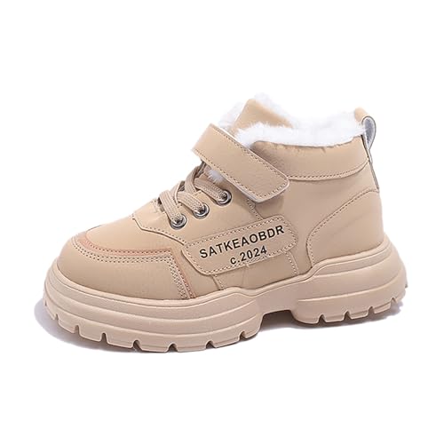 Winterschuhe mädchen 37 gefüttert, Schuhe Kinder 27 Warm Bequeme Winterschuhe Fitness Winter Kinderschuhe Winterboots Wasserdicht rutschfest Winterstiefel Barfussschuhe Bequemer Unisex Wanderschuhe von Cvanxluy