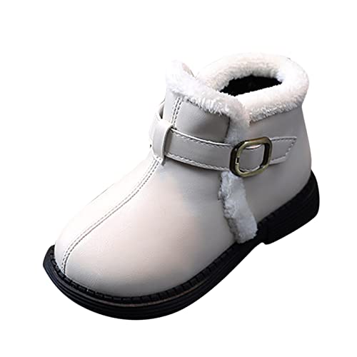 Winterstiefel Mädchen 28 Wasserdicht Bequemer Warm Kinderstiefel Schneestiefel Fitness Winterboots Thermostiefel Bequeme Winter Wanderschuhe Stiefeletten Freizeit Schwarz Barfussschuhe Boots von Cvanxluy