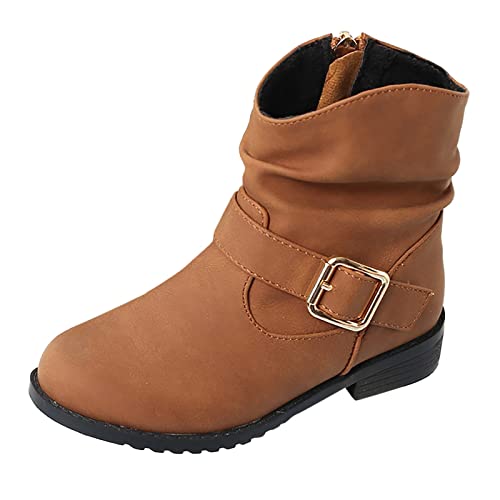 Winterstiefel Mädchen 29/30 rutschfest Gefütterte Stiefel Winterschuhe Schwarz Fitness Boots Kinderschuhe Freizeit Kinder Thermostiefel Gummistiefel Warm Leicht Sportschuhe Schuhe von Cvanxluy