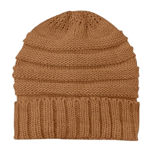 wintermütze Damen warm, Mütze Damen Herren Winter Unisex Wintermütze Mützen Atmungsaktiv Bequem Laufmützen Strick Warm Dick Hat Elastisch Klassische Damenmützen Strickmützen von Cvanxluy