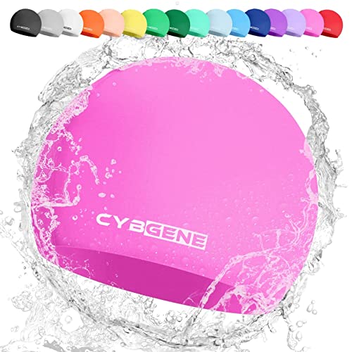 CybGene Silikon Badekappe für Kinder, Schwimmkappe Bademütze für Damen und Herren Unisex, Kleine, Rosa CybGene Silikon Badekappe für Kinder, Schwimmkappe Bademütze für Damen und Herren Unisex, Kleine, Rosa von CybGene