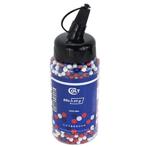 CYBERGUN Airsoft Verbrauchsmaterial - Ausgießer mit 2000 dreifarbigen Kugeln 6 mm/0,20 g. - Blau/Weiß/Rot - Hohe Qualität CYBERGUN Airsoft Verbrauchsmaterial - Ausgießer mit 2000 dreifarbigen Kugeln 6 mm/0,20 g. - Blau/Weiß/Rot - Hohe Qualität von CYBERGUN