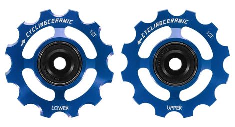 cyclingceramic 12t pulley wheels fur sram red force rival 12s derailleur blue cyclingceramic 12t pulley wheels fur sram red force rival 12s derailleur blue von CyclingCeramic