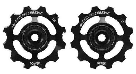 cyclingceramic pulley wheels fur sram 12v red axs   force axs black von CyclingCeramic