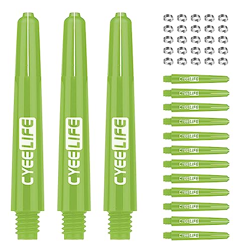 CyeeLife 41mm Kunststoff Dart Schäfte 15 Stück mit 20 Schaftringe Ring aus Metall,2BA PC Dartpfeile Zubehör CyeeLife 41mm Kunststoff Dart Schäfte 15 Stück mit 20 Schaftringe Ring aus Metall,2BA PC Dartpfeile Zubehör von CyeeLife