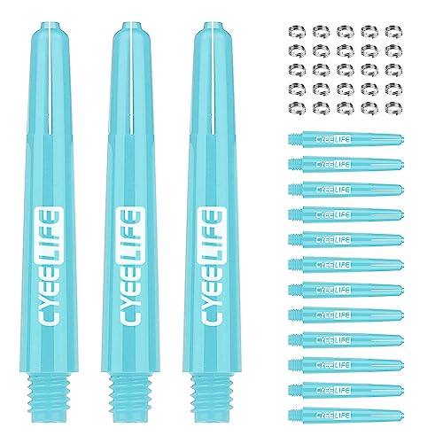 CyeeLife 41mm Kunststoff Dart Schäfte 15 Stück mit 20 Schaftringe Ring aus Metall,2BA PC Dartpfeile Zubehör CyeeLife 41mm Kunststoff Dart Schäfte 15 Stück mit 20 Schaftringe Ring aus Metall,2BA PC Dartpfeile Zubehör von CyeeLife