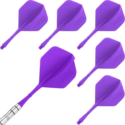 CyeeLife Dart Schäfte und Flights aus einem 6 Stück,Dartpfeile Zubehör CF01 Volett CyeeLife Dart Schäfte und Flights aus einem 6 Stück,Dartpfeile Zubehör CF01 Volett von CyeeLife