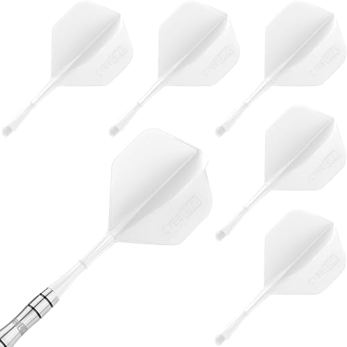 CyeeLife Dart Schäfte und Flights aus einem 6 Stück,Dartpfeile Zubehör CF01 Weiß CyeeLife Dart Schäfte und Flights aus einem 6 Stück,Dartpfeile Zubehör CF01 Weiß von CyeeLife