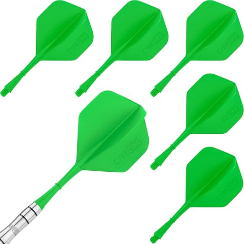 CyeeLife Dart Schäfte und Flights aus einem 6 Stück,Dartpfeile Zubehör CF01 Grün CyeeLife Dart Schäfte und Flights aus einem 6 Stück,Dartpfeile Zubehör CF01 Grün von CyeeLife
