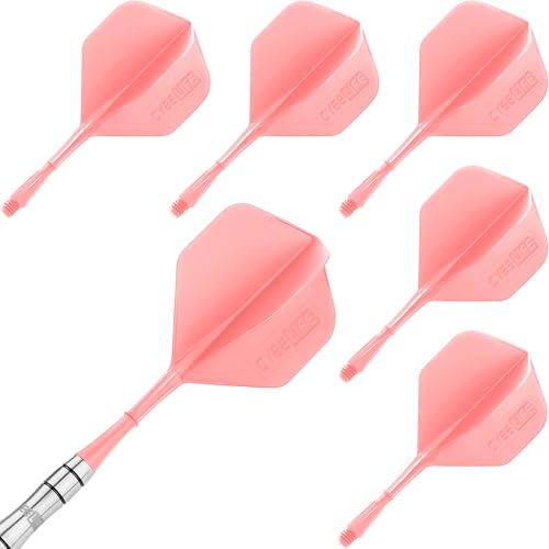 CyeeLife Dart Schäfte und Flights aus einem 6 Stück,Dartpfeile Zubehör CF01 Pink CyeeLife Dart Schäfte und Flights aus einem 6 Stück,Dartpfeile Zubehör CF01 Pink von CyeeLife