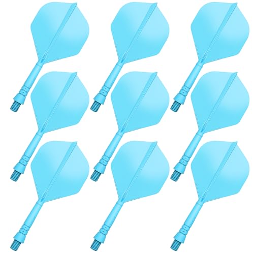 CyeeLife integriertes Dart Flights und Dart Schäfte, Precision Moulded 2-In-1 Dart Flights and Dart Shafts,Dart Stem,Professional Dart Accessories,Pack of 9 (Blau) CyeeLife integriertes Dart Flights und Dart Schäfte, Precision Moulded 2-In-1 Dart Flights and Dart Shafts,Dart Stem,Professional Dart Accessories,Pack of 9 (Blau) von CyeeLife
