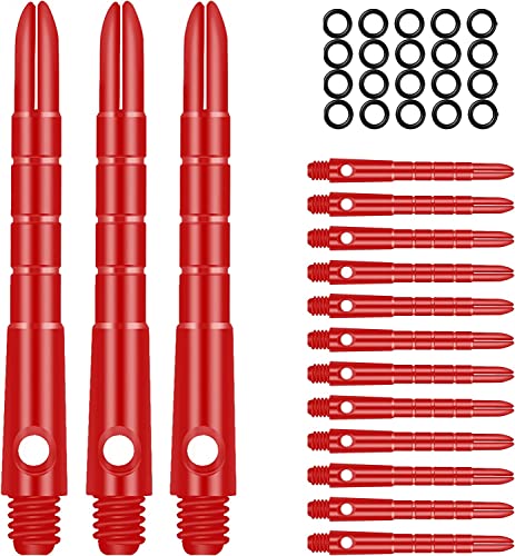 CyeeLife Aluminum Dart Schäfte 15 Stück,2BA Dartpfeile Stems 48mm Rot von CyeeLife