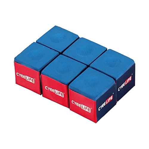 CyeeLife billardkreide Profi 6 Stück,Billard Kreide Zubehör Blau CyeeLife billardkreide Profi 6 Stück,Billard Kreide Zubehör Blau von CyeeLife