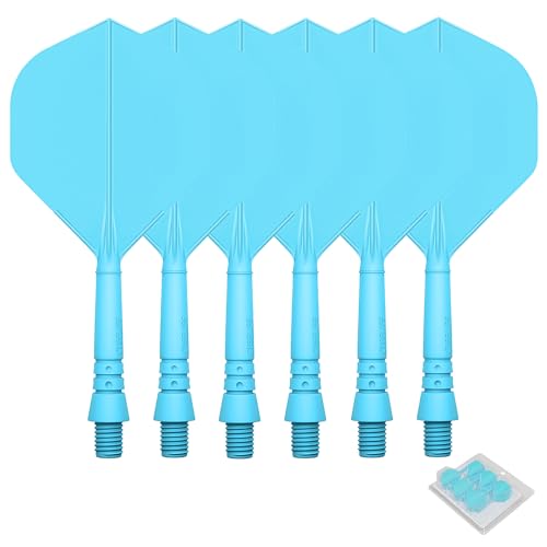 CyeeLife Dart Schäfte und Flights aus einem Stück,2BA Dartpfeile Zubehör Blau CF02 CyeeLife Dart Schäfte und Flights aus einem Stück,2BA Dartpfeile Zubehör Blau CF02 von CyeeLife