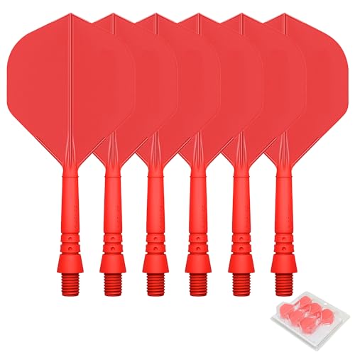 CyeeLife Dart Schäfte und Flights aus einem Stück,2BA Dartpfeile Zubehör Rot CF02 CyeeLife Dart Schäfte und Flights aus einem Stück,2BA Dartpfeile Zubehör Rot CF02 von CyeeLife